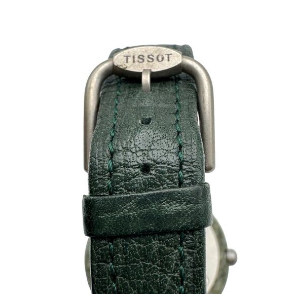 Vintage Tissot RockWatch Green Granite Stone Case Swiss Quartz Unisex Watch R150